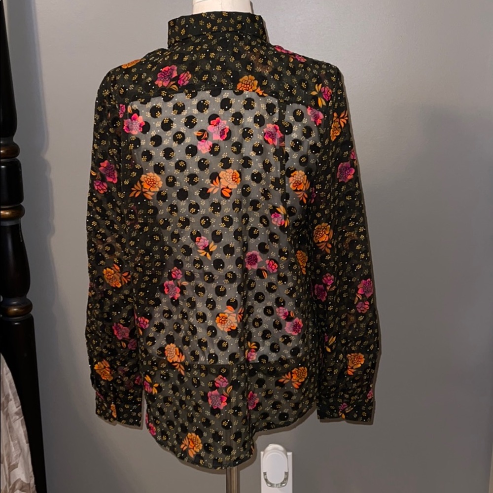 LOFT Polka dot button down - Picture 3 of 5